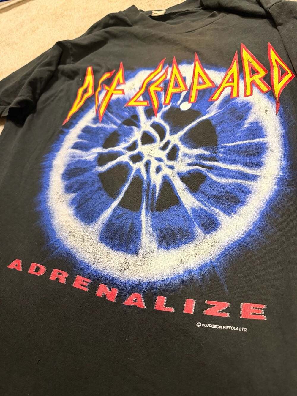 Vintage 1992 Def Leppard Adrenalize The 7-Day Weekend Tour Concert T-Shirt